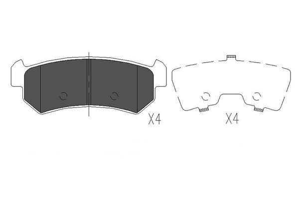 KAVO PARTS Jarrupala, levyjarru KBP-1007